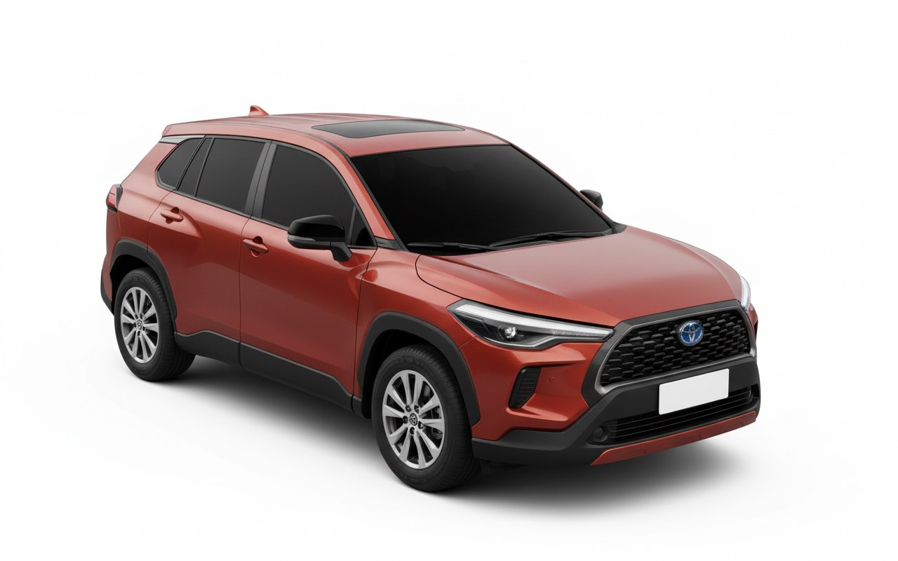 <b>Toyota Corolla Cross</b>

2 750 000 ₽

• Двигатель: 1.8л
• Топливо: гибрид
• КПП: вариатор
• Привод: передний
• Кузов: кроссовер
